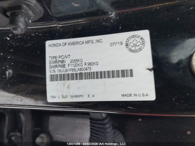 Acura Tlx Technology/a-spec 2020 19UUB1F66LA800475 Image 9
