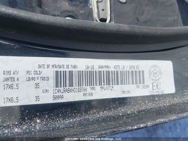 1C4NJRABXHD169700 Jeep Patriot