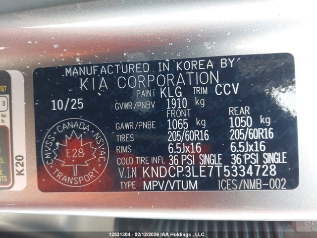 KNDCP3LE7T5334728 KIA Niro