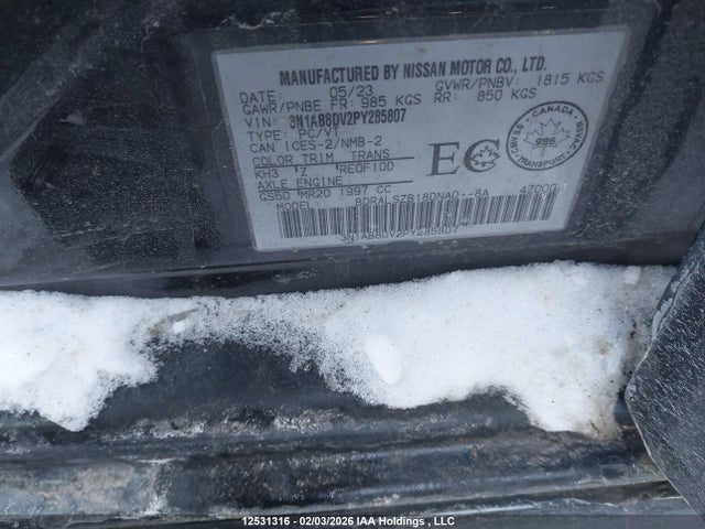 Nissan Sentra Sr/sr Midnight Edition 2023 3N1AB8DV2PY285807 Image 9