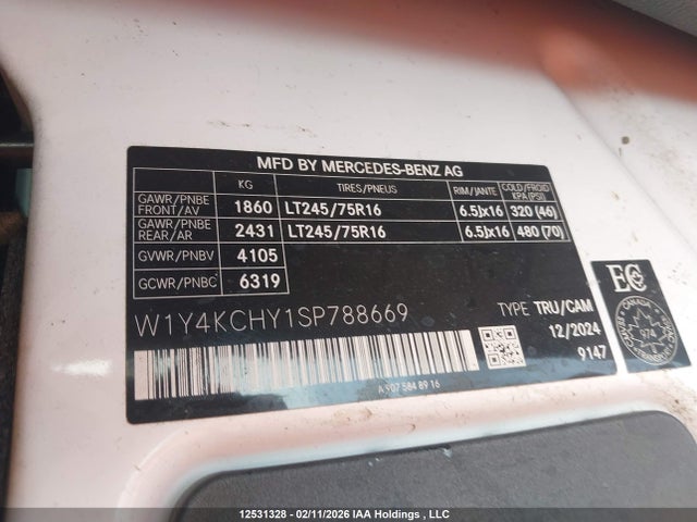 W1Y4KCHY1SP788669 Mercedes-Benz Sprinter 2500