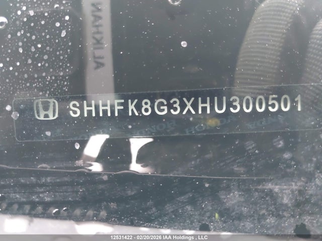 SHHFK8G3XHU300501 Honda Civic Type-r