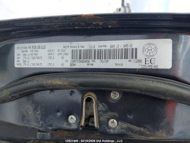 RAM 1500 Slt 2017 1C6RR7GT8HS624030 Image 9