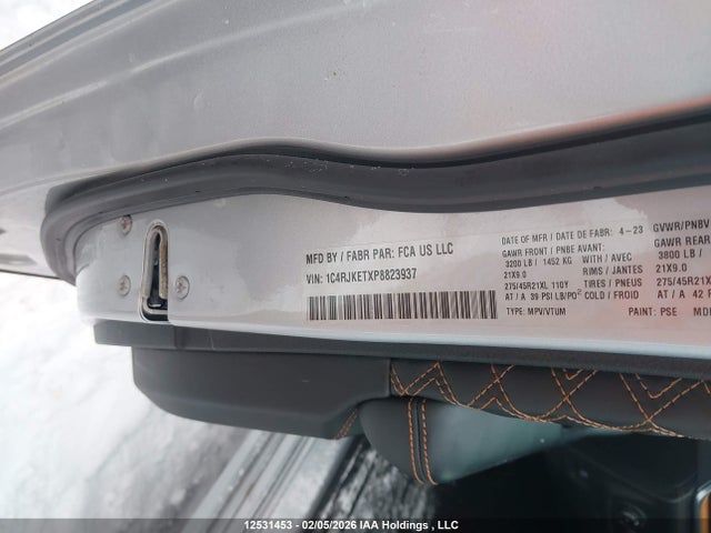 Aukcja sprzedaży 2023 Jeep Grand Cherokee L Summit Reserve, vin: 1C4RJKETXP8823937, numer aukcji: 12531453