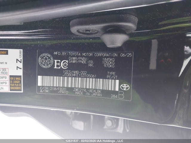 JTDBCMFE1S3105061 Toyota Corolla Le/se/xle