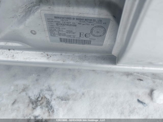 3N1CK3CP1FL221350 Nissan Micra S/sr/sv