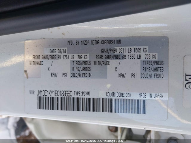 Mazda Mazda2 Sport 2014 JM1DE1KY1E0189650 Image 19