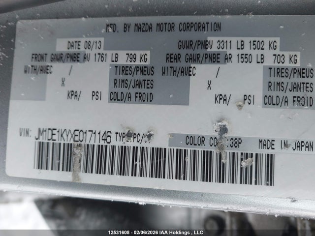 Mazda Mazda2 Gx 2014 JM1DE1KYXE0171146 Image 9