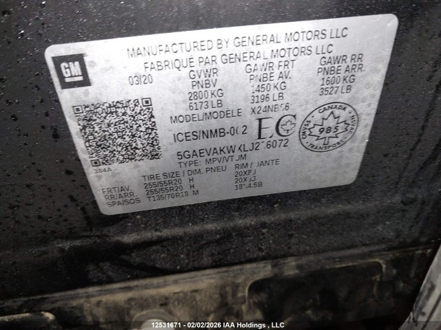 5GAEVAKWXLJ236072 Buick Enclave Essence