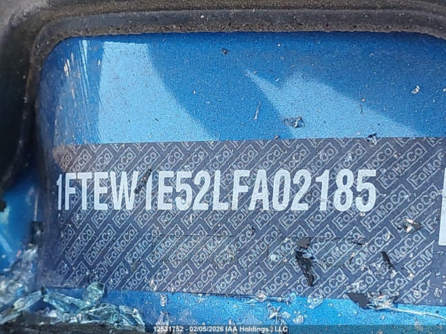 Ford F150 Supercrew 2020 1FTEW1E52LFA02185 Image 9