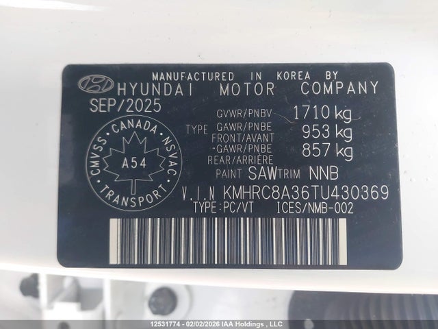 Hyundai Venue Sel 2026 KMHRC8A36TU430369 Image 9