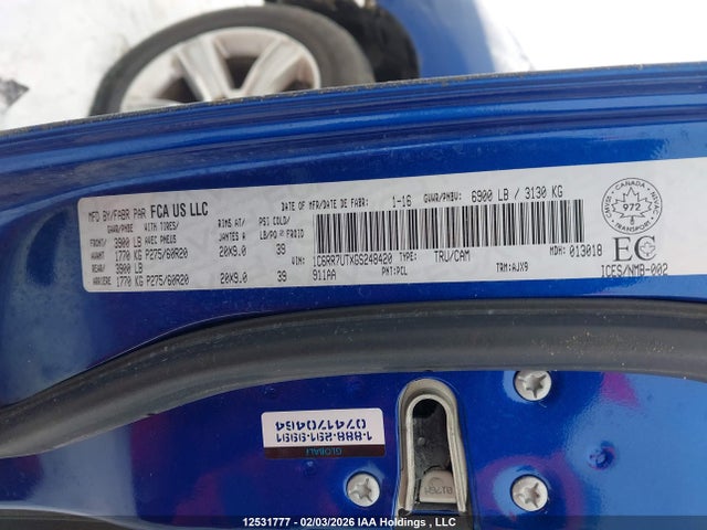 1C6RR7UTXGS248420 RAM 1500 Sport
