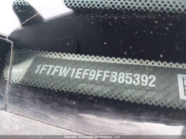 12531802 :رقم المزاد ، 1FTFW1EF9FFB85392 vin ، 2015 Ford F150 Supercrew مزاد بيع