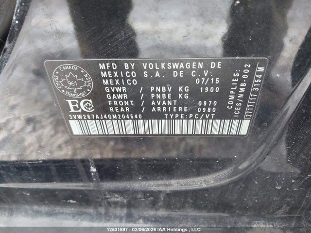 Volkswagen JETTA S 2016 3VW267AJ4GM204540 Image 18