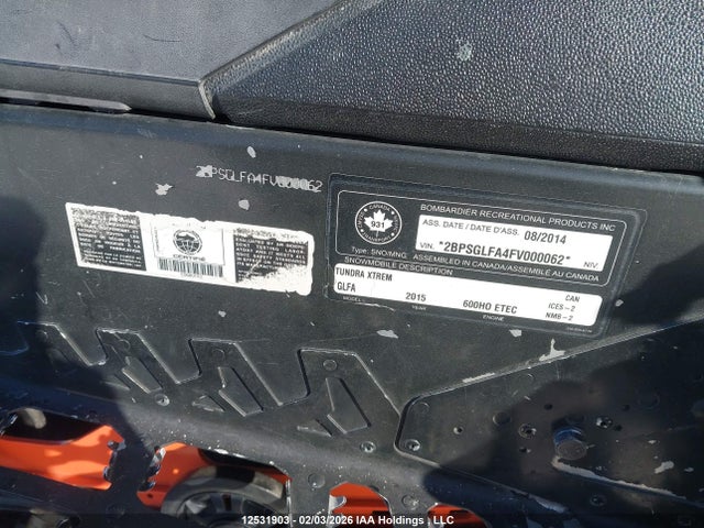 Skidoo Tundra 2015 2BPSGLFA4FV000062 Image 9