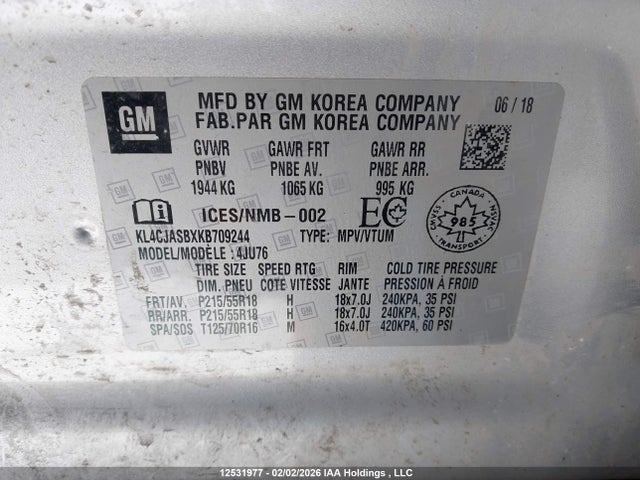 Buick Encore Preferred 2019 KL4CJASBXKB709244 Image 9