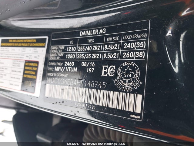 WDC0G6EB4HF148745 Mercedes-Benz Amg Gla 43 4matic
