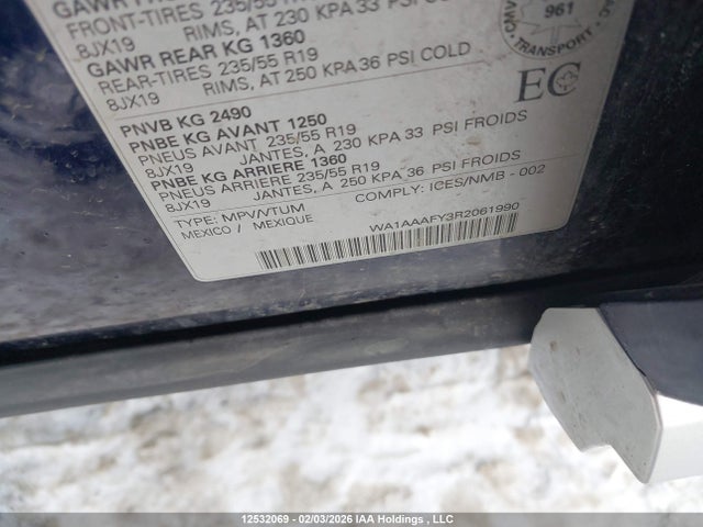 WA1AAAFY3R2061990 Audi Q5 Komfort 45