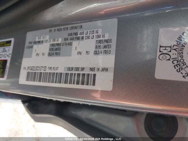 Aukcja sprzedaży 2012 Mazda 5, vin: JM1CW2DL5C0127133, numer aukcji: 12532176