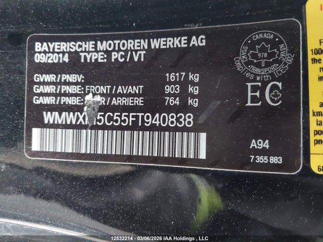 Mini Cooper 2015 WMWXM5C55FT940838 Image 9