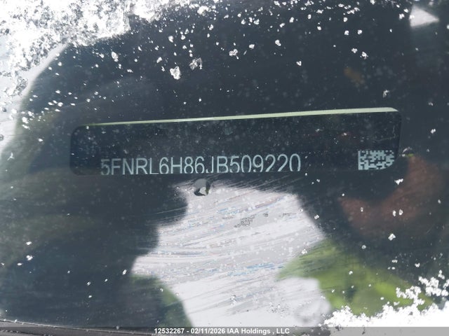 5FNRL6H86JB509220 Honda Odyssey Touring