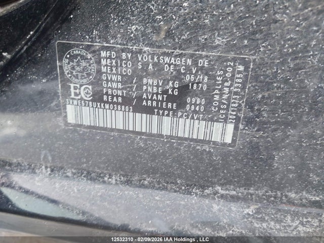 3VWE57BUXKM038803 Volkswagen JETTA SEL