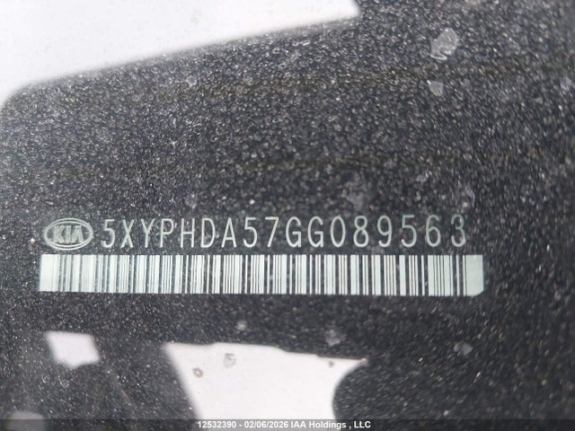 5XYPHDA57GG089563 KIA Sorento 3.3l Ex/3.3l Ex+