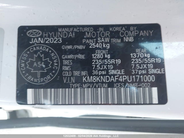 2023 Hyundai Ioniq 5 Preferred Long Range მანქანა იყიდება აუქციონზე, vin: KM8KNDAF4PU171000, აუქციონის ნომერი: 12532409