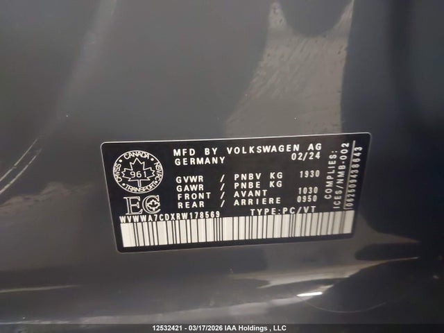 WVWWA7CDXRW178569 Volkswagen Gti Autobahn