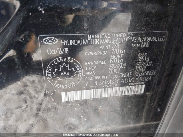Hyundai Santa Fe Essential 2019 5NMS2CAD1KH053184 Image 19