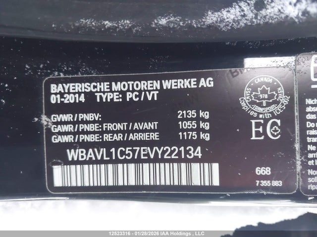 WBAVL1C57EVY22134 BMW X1 Xdrive28i