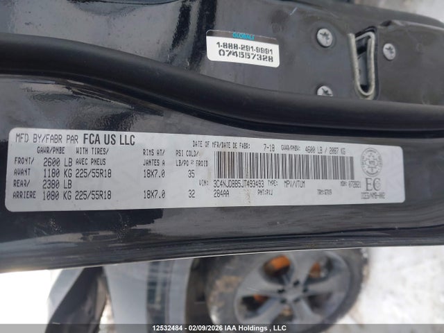 Jeep Compass North 2018 3C4NJDBB5JT493493 Image 9