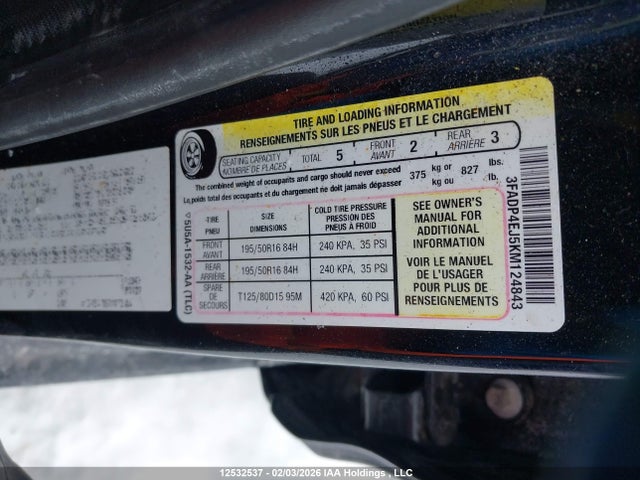 Aukcja sprzedaży 2019 Ford Fiesta Se, vin: 3FADP4EJ5KM124843, numer aukcji: 12532537