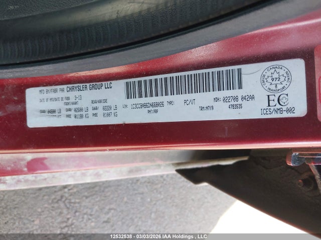 Продаж на аукціоні авто 2013 Chrysler 200 Lx, vin: 1C3CCBAB6DN668026, номер лоту: 12532538