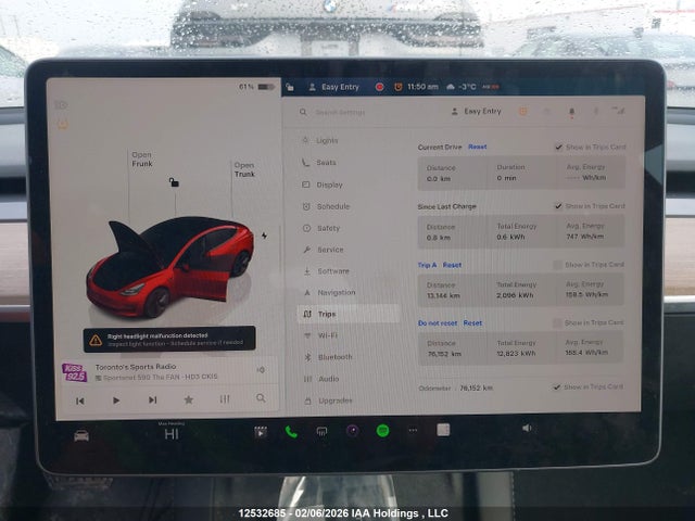 5YJ3E1EA9NF354825 Tesla Model 3 Rwd/standard Range