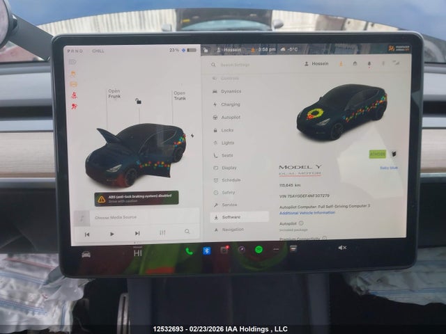 7SAYGDEF4NF307279 Tesla Model Y