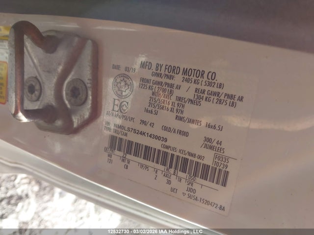 Ford Transit Connect Xl 2019 NM0LS7S24K1430039 Image 9