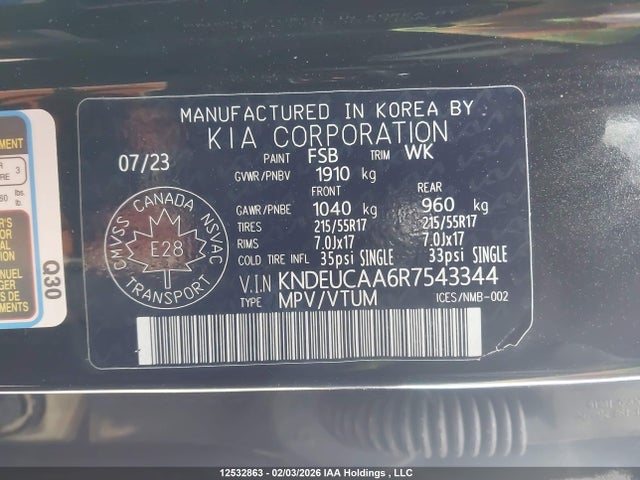 KNDEUCAA6R7543344 KIA SELTOS S
