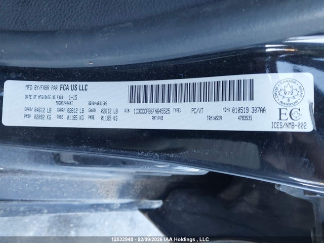 Chrysler 200 LX 2015 1C3CCCFB6FN645525 Image 18