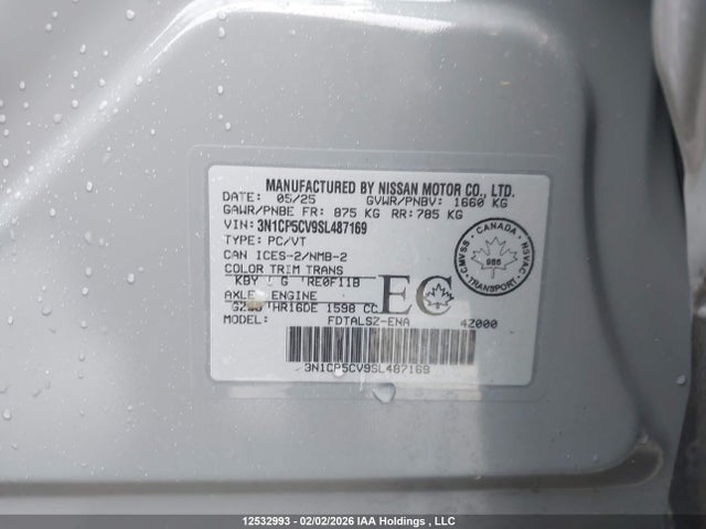 3N1CP5CV9SL487169 Nissan Kicks Play Sv