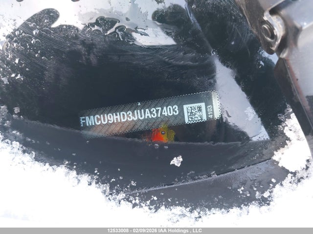 12533008 :رقم المزاد ، 1FMCU9HD3JUA37403 vin ، 2018 Ford Escape Sel مزاد بيع
