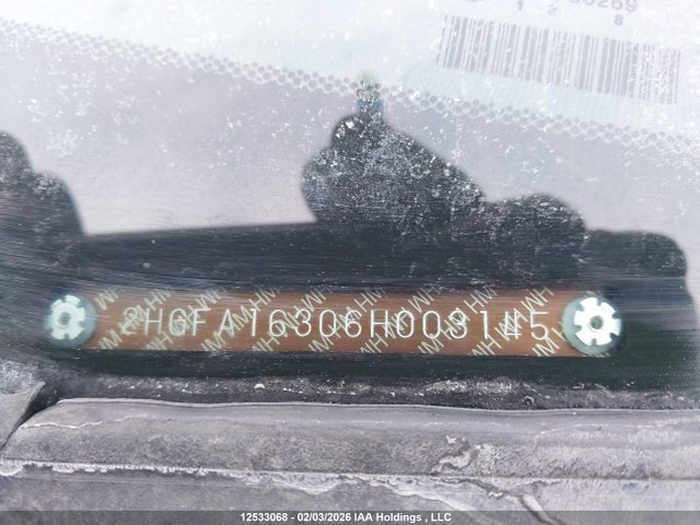 Aukcja sprzedaży 2006 Honda Civic Dx Vp, vin: 2HGFA16306H003145, numer aukcji: 12533068