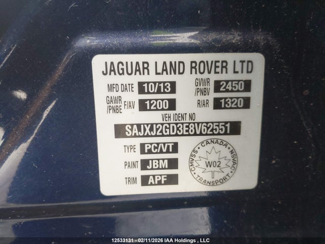 SAJXJ2GD3E8V62551 Jaguar Xjl Portfolio
