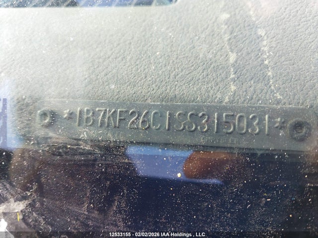 12533155 :رقم المزاد ، 1B7KF26C1SS315031 vin ، 1995 Dodge Ram 2500 مزاد بيع
