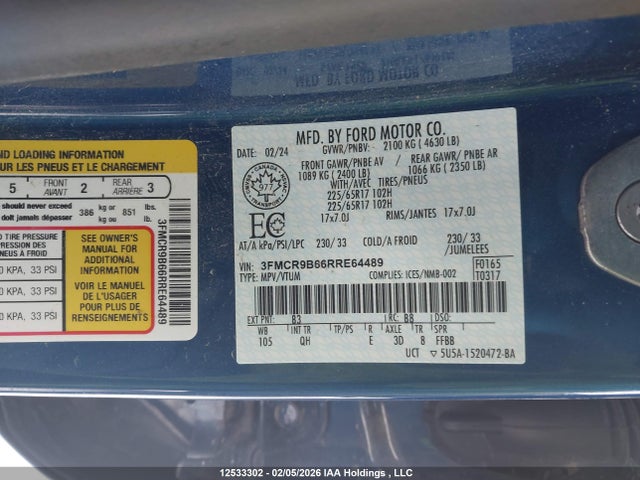 3FMCR9B66RRE64489 Ford Bronco Sport Big Bend