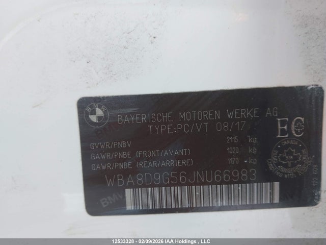 Aukcja sprzedaży 2018 Bmw 330i Xdrive, vin: WBA8D9G56JNU66983, numer aukcji: 12533328