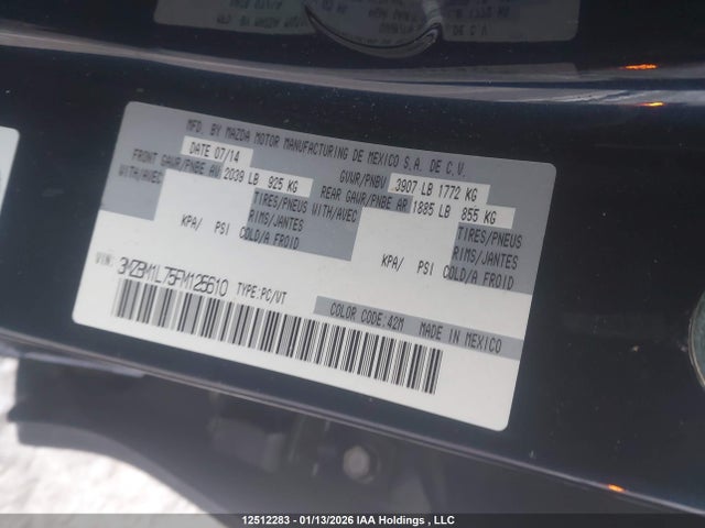 3MZBM1L75FM125610 Mazda Mazda3 Gs