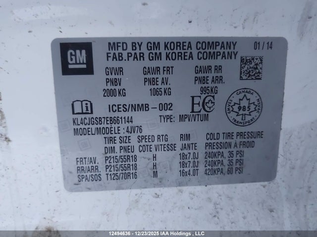 Buick Encore Leather 2014 KL4CJGSB7EB661144 Image 18
