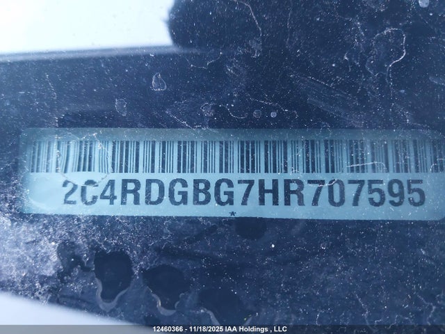 2C4RDGBG7HR707595 Dodge Grand Caravan Cvp/sxt