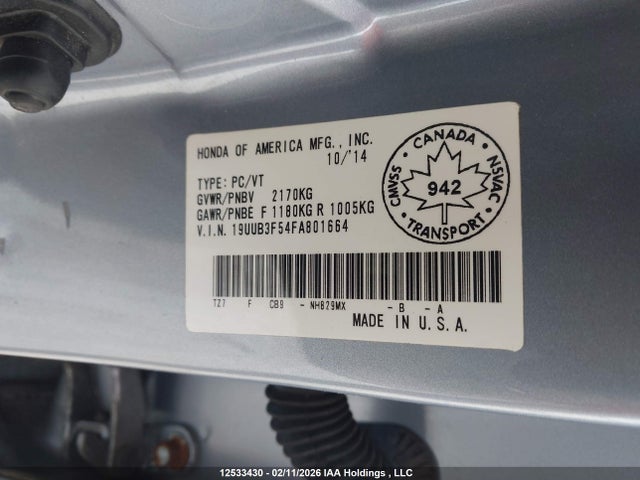 Acura TLX TECH 2015 19UUB3F54FA801664 Image 9